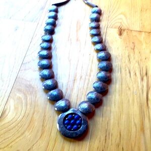 Native American necklace🌺Sterling and Lapis Lazuli